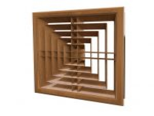 دریچه سقفی چهار طرفه چوبی